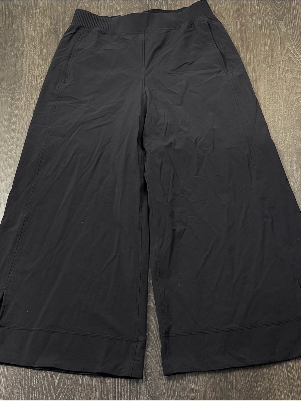 Lululemon Stretch Woven High Rise Flowly Wide Leg Cropped Pant Sz L - Picture 4 of 7